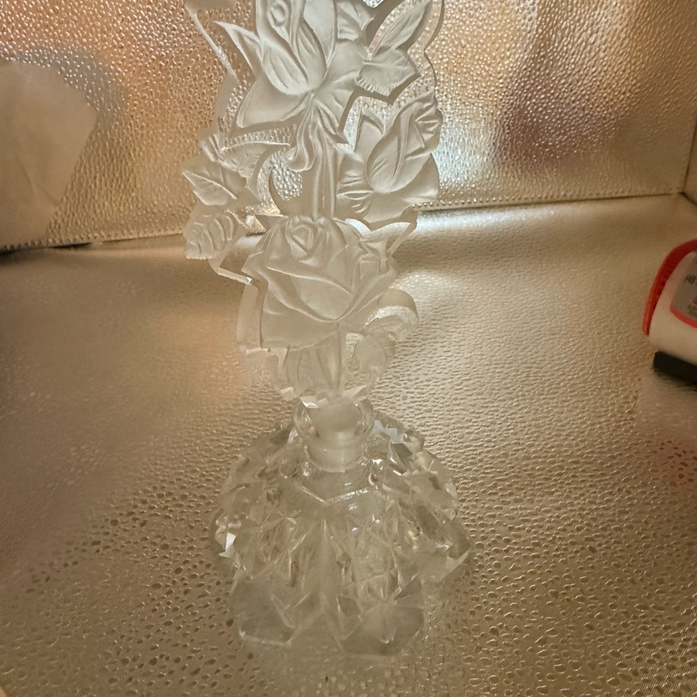 Vintage Czech Glass perfume bottle